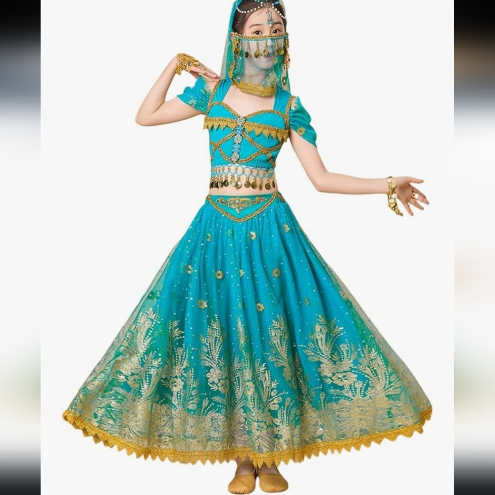 Belly Dance/Bollywood Indian Folk Arabian Dress Size Large